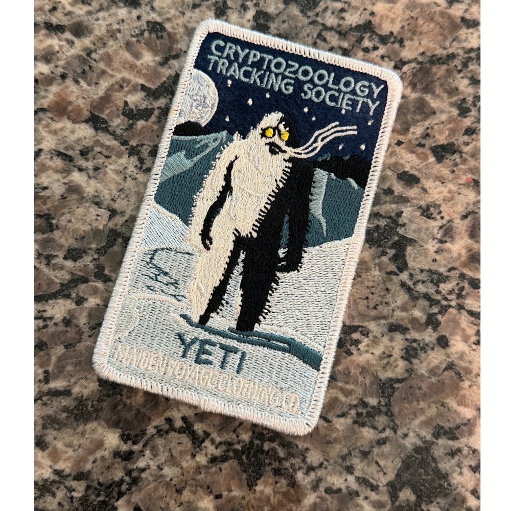 Maiden Voyage Clothing Cryptozoology Tracking Society Yeti Patch Cryptid